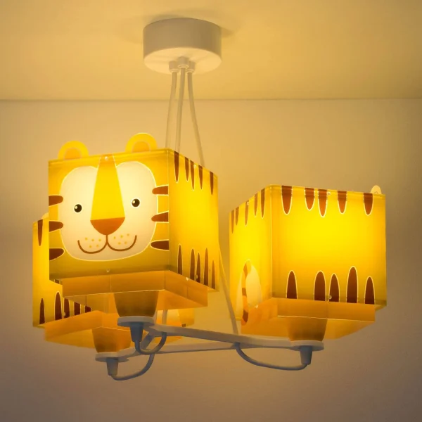 LAMPADA PER BAMBINI 3 PICCOLE LUCI TIGRE E27