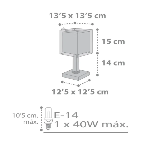 PICCOLO ORSACCHIOTTO E14 LAMPADA DA TAVOLO PER BAMBINI
