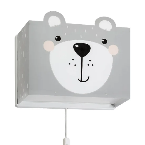 PICCOLO ORSACCHIOTTO E27 LAMPADA DA PARETE PER BAMBINI