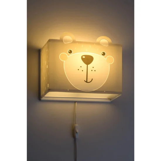 PICCOLO ORSACCHIOTTO E27 LAMPADA DA PARETE PER BAMBINI 2