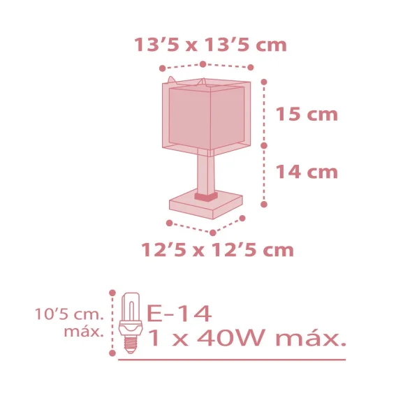 PICCOLA VOLPE E14 LAMPADA DA TAVOLO PER BAMBINI