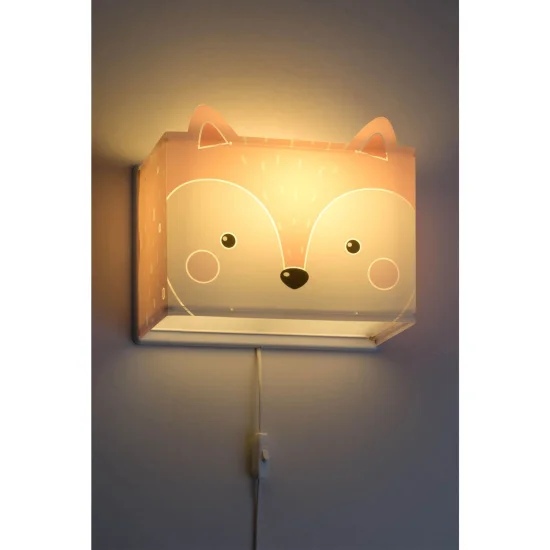 PICCOLA VOLPE E27 LAMPADA DA PARETE PER BAMBINI 2