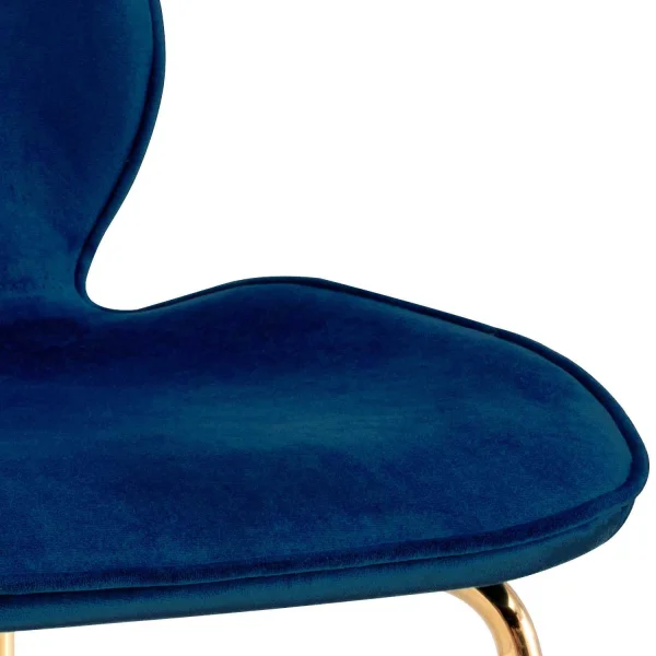 SEDIA ASHCROFT VELLUTO BLU