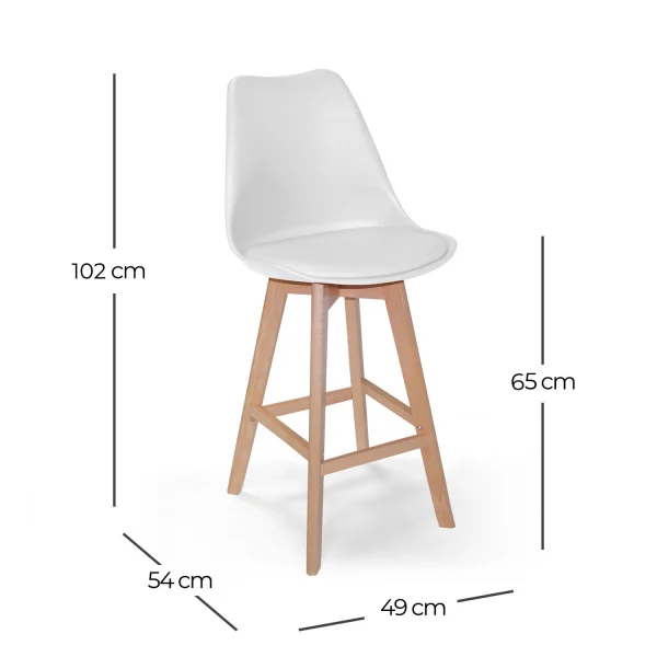 BIANCO METÀ TORRE KARLSKRONA SGABELLO