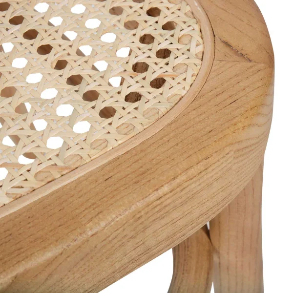 SEDIA HANNAH RATTAN LEGNO NATURALE