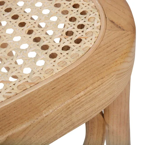 SEDIA HANNAH RATTAN LEGNO NATURALE