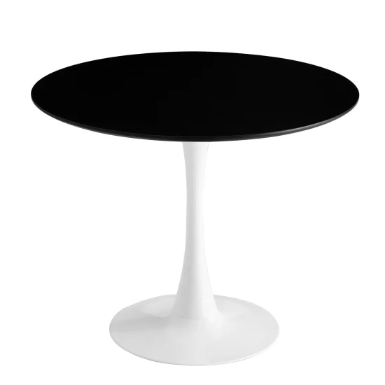 TAVOLO SAN ANTONI 90 CM BIANCO GAMBA NERO BERRETTO