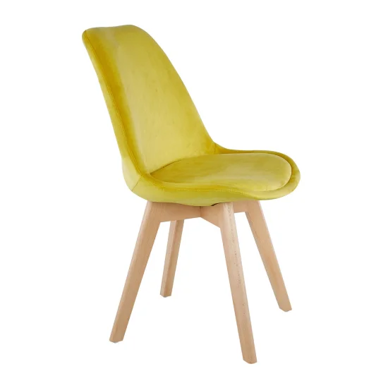 SEDIA TORRE SENAPE DI VELLUTO 2