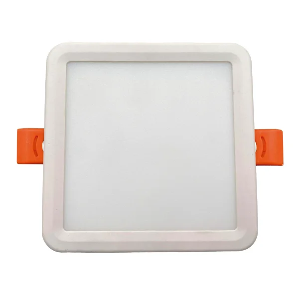 DOWNLIGHT LED CUADRADA 6W 4000K PINZA REGULABLE