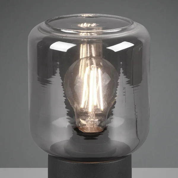 LAMPADA DA TAVOLO MORRIGAN METALLO NERO E27