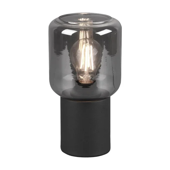 LAMPADA DA TAVOLO MORRIGAN METALLO NERO E27