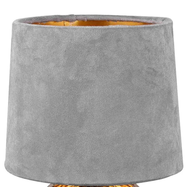 LAMPADA DA TAVOLO GAELA SCHERMO GRIGIO CERAMICA E14