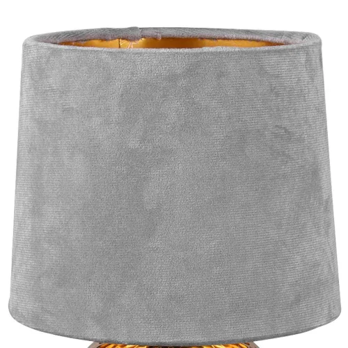 LAMPADA DA TAVOLO GAELA SCHERMO GRIGIO CERAMICA E14