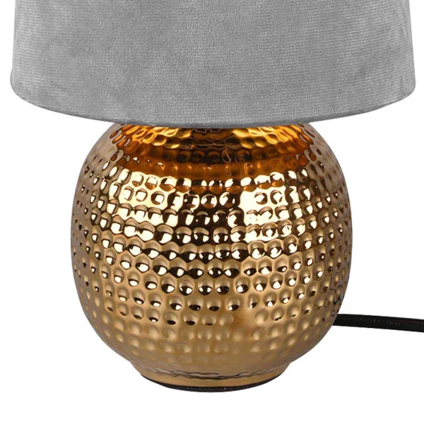 LAMPADA DA TAVOLO GAELA SCHERMO GRIGIO CERAMICA E14