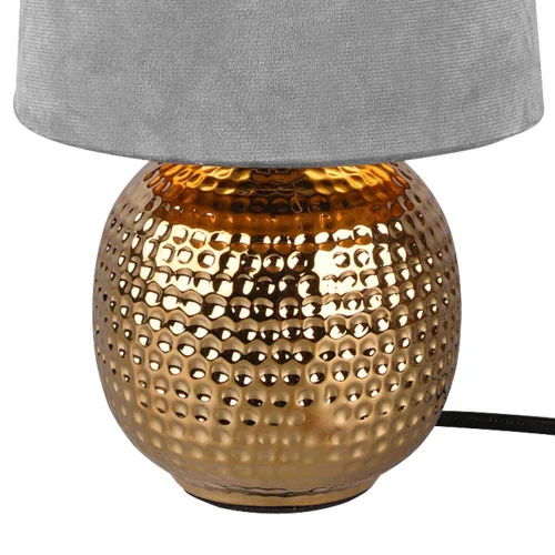 LAMPADA DA TAVOLO GAELA SCHERMO GRIGIO CERAMICA E14 LAMPADA DA TAVOLO GAELA SCHERMO GRIGIO CERAMICA E14