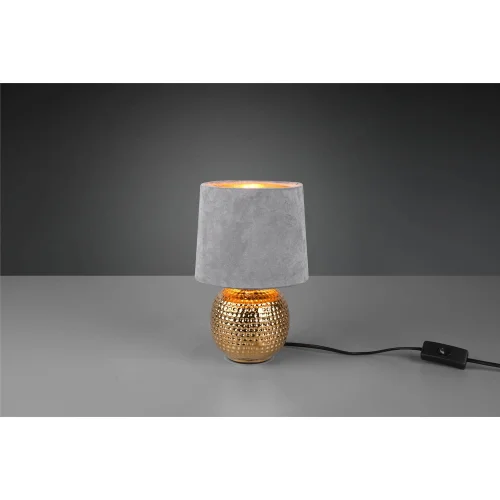 LAMPADA DA TAVOLO GAELA SCHERMO GRIGIO CERAMICA E14
