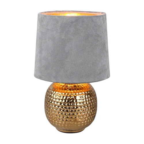 LAMPADA DA TAVOLO GAELA SCHERMO GRIGIO CERAMICA E14