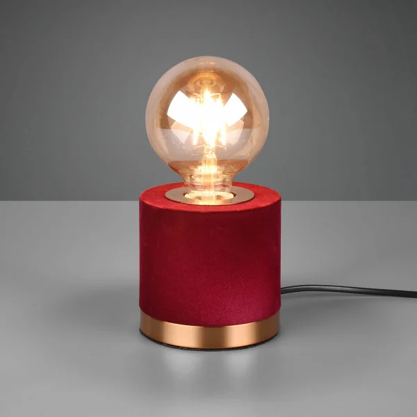 LAMPADA DA TAVOLO GANNICUS SAMT ROSSO E27 LAMPADA DA TAVOLO GANNICUS SAMT ROSSO E27