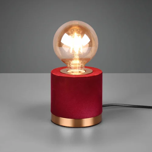 LAMPADA DA TAVOLO GANNICUS SAMT ROSSO E27 LAMPADA DA TAVOLO GANNICUS SAMT ROSSO E27