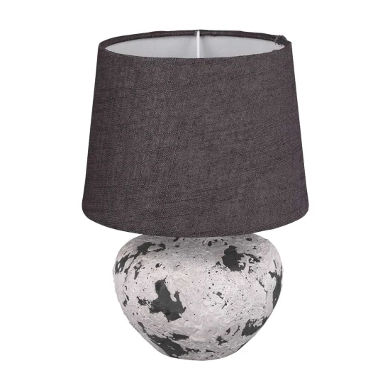LAMPADA DA TAVOLO CONNIE CERAMICA GRIGIA E14 18 CM 2