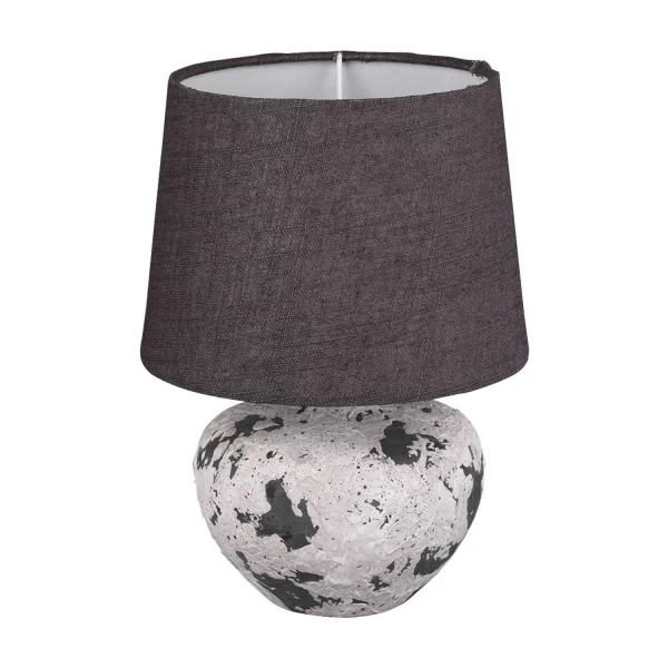 LAMPADA DA TAVOLO CONNIE CERAMICA GRIGIA E14 18 CM