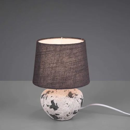 LAMPADA DA TAVOLO CONNIE CERAMICA GRIGIA E14 18 CM