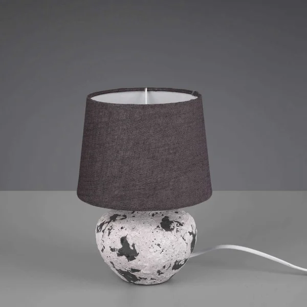 LAMPADA DA TAVOLO CONNIE CERAMICA GRIGIA E14 18 CM