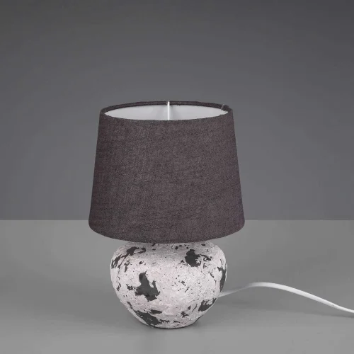 LAMPADA DA TAVOLO CONNIE CERAMICA GRIGIA E14 18 CM