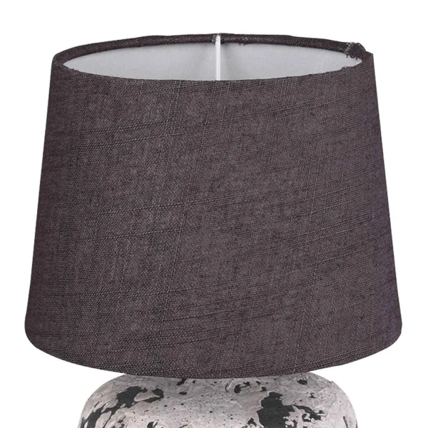 LAMPADA DA TAVOLO CONNIE CERAMICA GRIGIA E14 18 CM