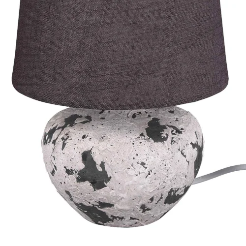 LAMPADA DA TAVOLO CONNIE CERAMICA GRIGIA E14 18 CM