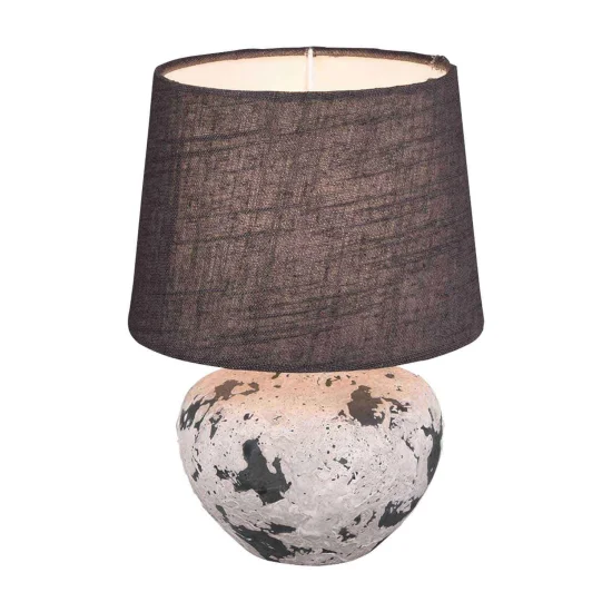 LAMPADA DA TAVOLO CONNIE CERAMICA GRIGIA E14 18 CM