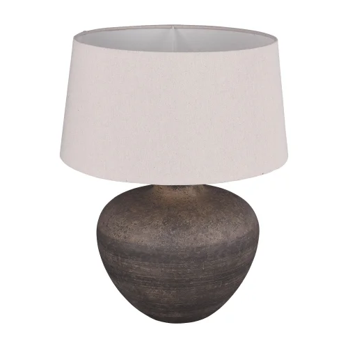 LAMPADA DA TAVOLO ASHANTI CERAMICA MARRONE E27