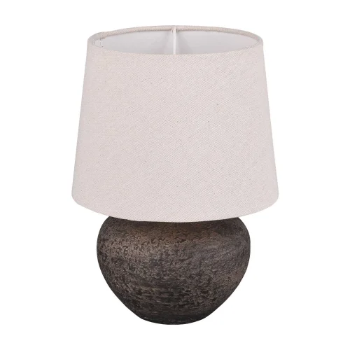 LAMPADA DA TAVOLO ASHANTI CERAMICA MARRONE E14