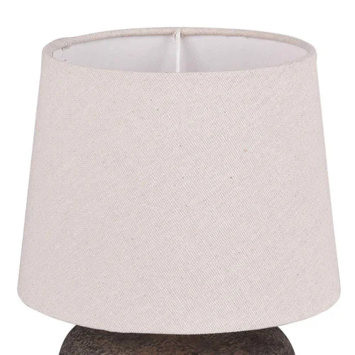 LAMPADA DA TAVOLO ASHANTI CERAMICA MARRONE E14 LAMPADA DA TAVOLO ASHANTI CERAMICA MARRONE E14