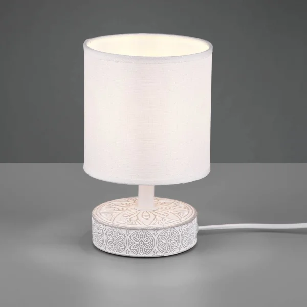 LAMPADA DA TAVOLO NEKANE CERAMICA BIANCO E14