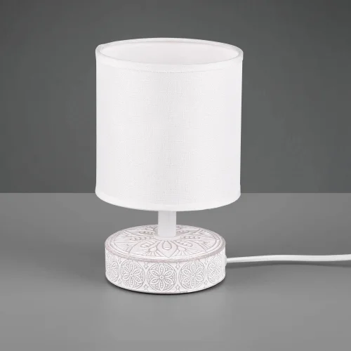 LAMPADA DA TAVOLO NEKANE CERAMICA BIANCO E14
