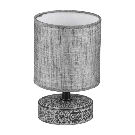 LAMPADA DA TAVOLO NEKANE CERAMICA GRIGIA E14 2