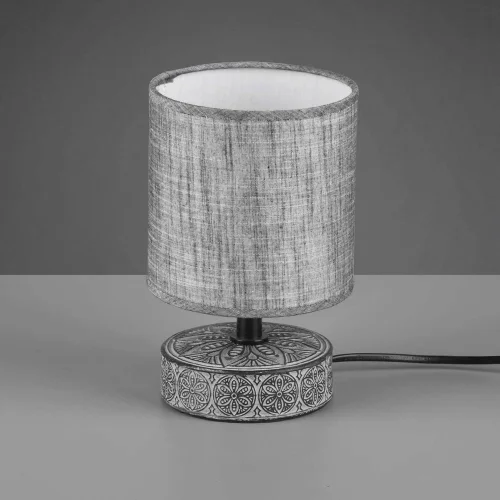 LAMPADA DA TAVOLO NEKANE CERAMICA GRIGIA E14