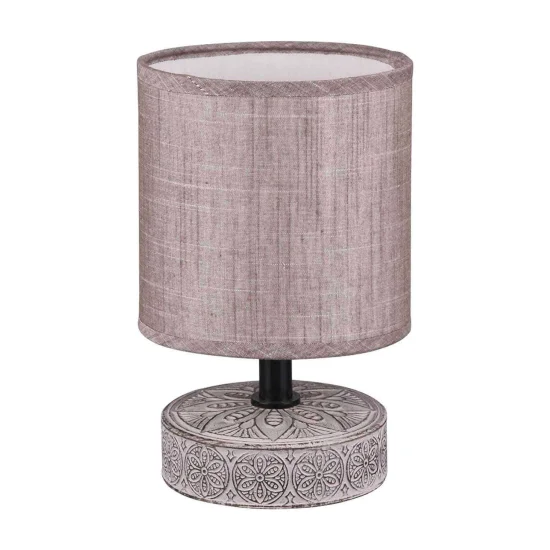 LAMPADA DA TAVOLO NEKANE CERAMICA MARRONE E14 2