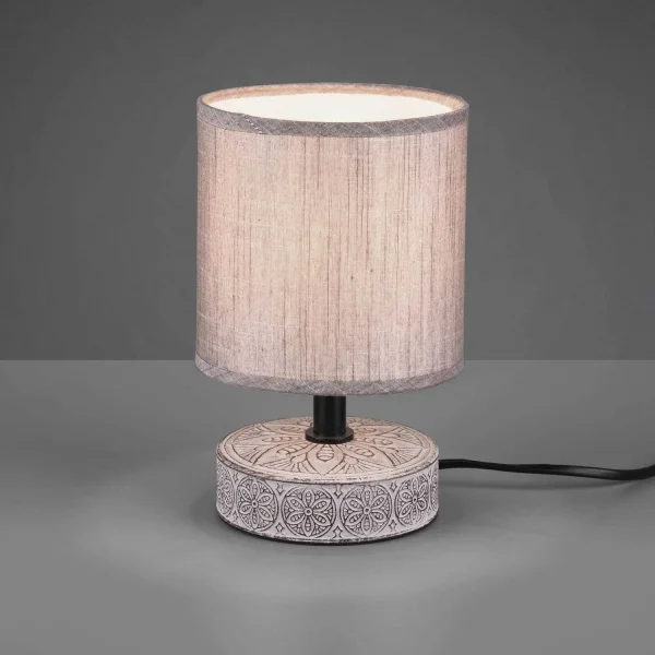 LAMPADA DA TAVOLO NEKANE CERAMICA MARRONE E14