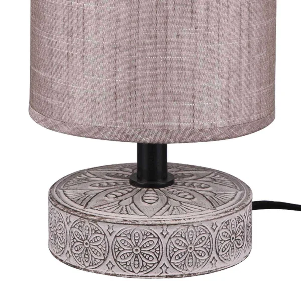 LAMPADA DA TAVOLO NEKANE CERAMICA MARRONE E14