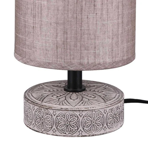 LAMPADA DA TAVOLO NEKANE CERAMICA MARRONE E14