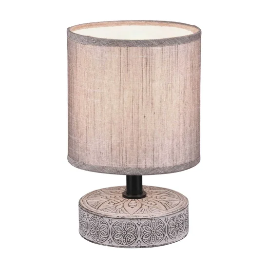 LAMPADA DA TAVOLO NEKANE CERAMICA MARRONE E14