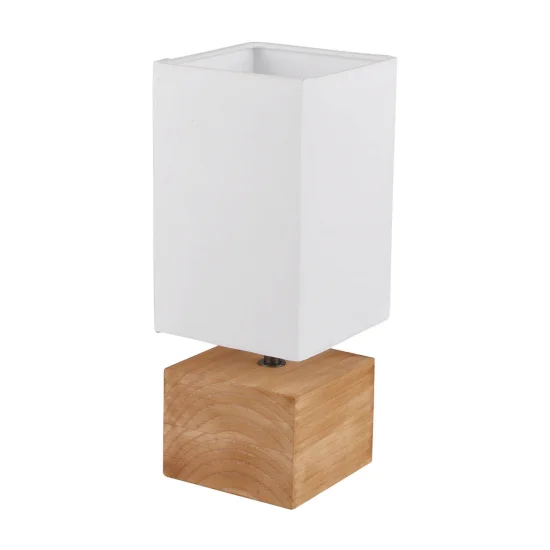 LAMPADA DA TAVOLO SIGRID LEGNO NATURALE E14 2