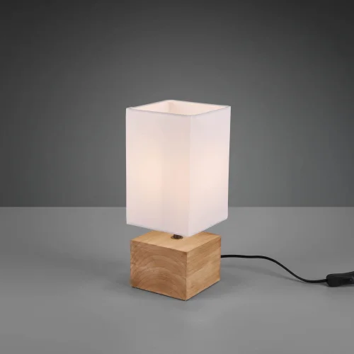 LAMPADA DA TAVOLO SIGRID LEGNO NATURALE E14