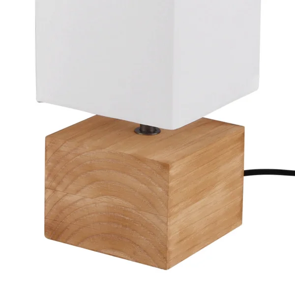 LAMPADA DA TAVOLO SIGRID LEGNO NATURALE E14