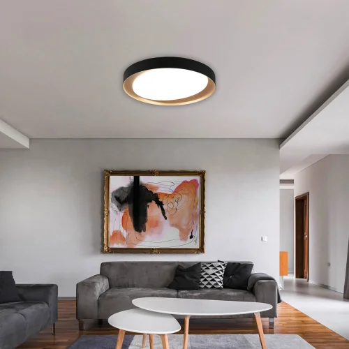 PLAFONIERA LED BENTON 24W REGOLABILE NERO