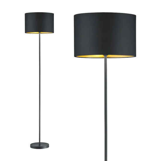 LAMPADA DA TERRA MIDDLETON NERO E27