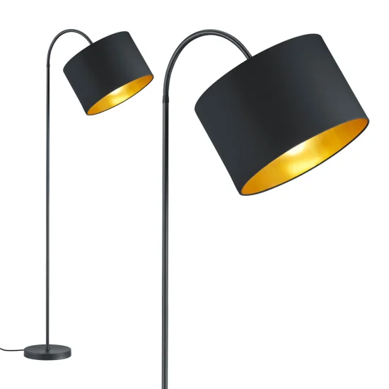 LAMPADA DA TERRA FLESSIBILE MIDDLETON NERO E27 2