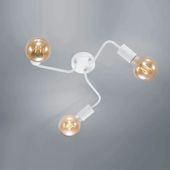 PLAFÓN 3 LUCES GLADSTONE BLANCO 2